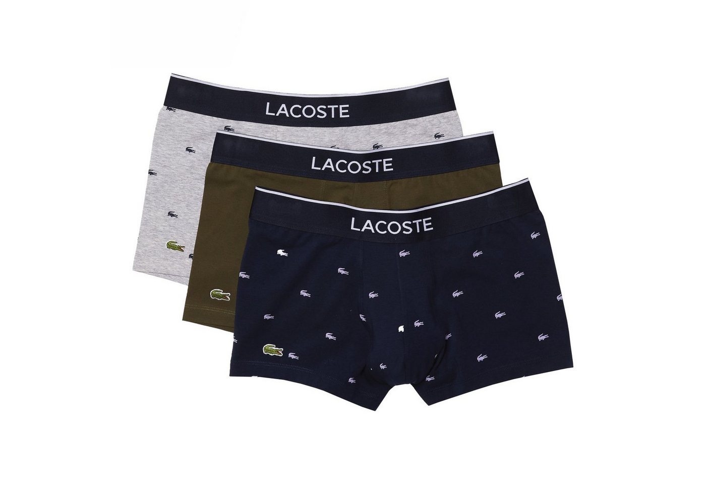 Lacoste Trunk Casual Boxershorts (3-St) mit doppelt gefertigtem Frontbereich ohne Eingriff von Lacoste