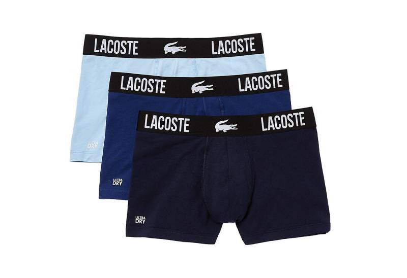 Lacoste Trunk Cotton Stretch Trunk 3er Pack Kroko Logobund Ultra Dry von Lacoste