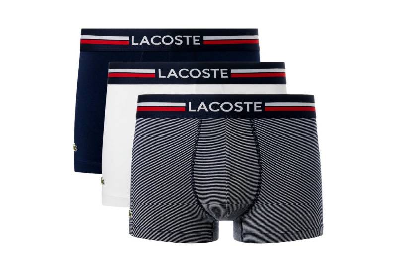 Lacoste Trunk Cotton Stretch Trunks (3-St., 3er Pack) mit Markenschriftzug am Bund von Lacoste