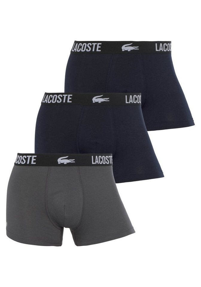 Lacoste Trunk eng Boxershorts Lacoste Herren Premium (Packung, 3er-Pack) aus Stretch-Baumwolle im 3er-Pack von Lacoste