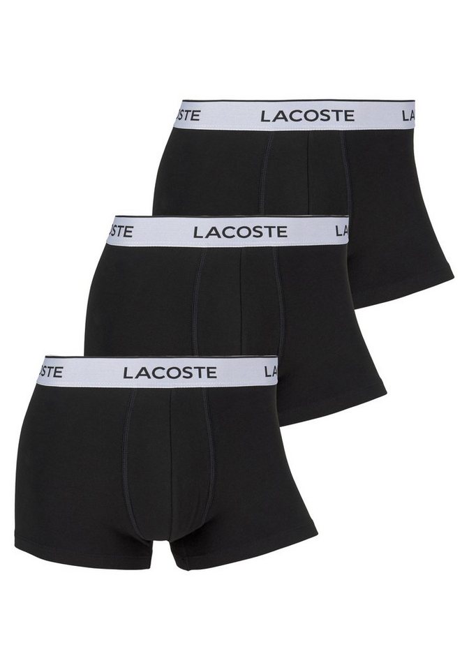 Lacoste Trunk eng Boxershorts Lacoste Herren Premium (Packung, 3er-Pack) aus Stretch-Baumwolle im 3er-Pack von Lacoste