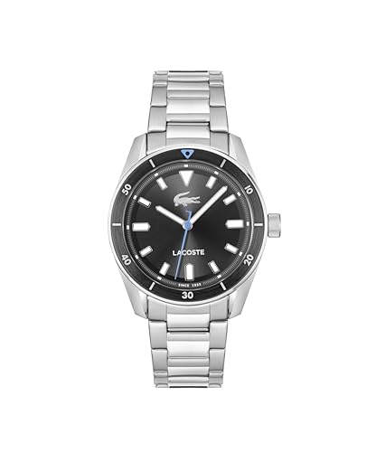 Lacoste Uhr mit DREI-Zeiger-Quarzwerk für Herren Kollektion Boston mit Silbernes Edelstahlarmband - 2011433 Lacoste Uhr mit DREI-Zeiger-Quarzwerk für Herren Kollektion Boston mit Silbernes Edelstahlarmband - 2011433 von Lacoste