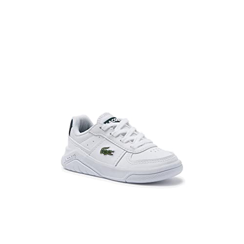 Lacoste Unisex - Baby Low-Top Sneaker Game Advance 0722 1 Sui, Kleinkinder Halbschuhe,Keilabsatz,Wedge Heel,Weiss/DUNKELGRÜN (1R5),22 EU / 5.5 UK von Lacoste