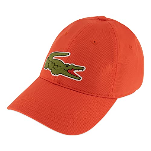 Lacoste Unisex - Erwachsene Baseball Cap RK9871, Damen,Herren Schirmmütze,Baseball Mütze,Kappe,Orange,TU von Lacoste