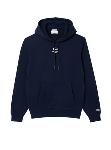 Lacoste Unisex-Erwachsene SH2740 Kapuzen-Sweatshirt (1 Stück), Marineblau, S von Lacoste