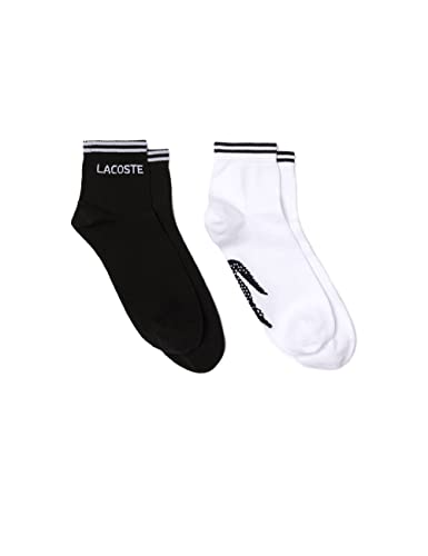 Lacoste Unisex - Erwachsene Socken RA4187, Damen,Herren Struempfe,Sportsocken,Logo,2er Pack,Schwarz,43/46 Lacoste Unisex - Erwachsene Socken RA4187, Damen,Herren Struempfe,Sportsocken,Logo,2er Pack,Schwarz,43/46 von Lacoste