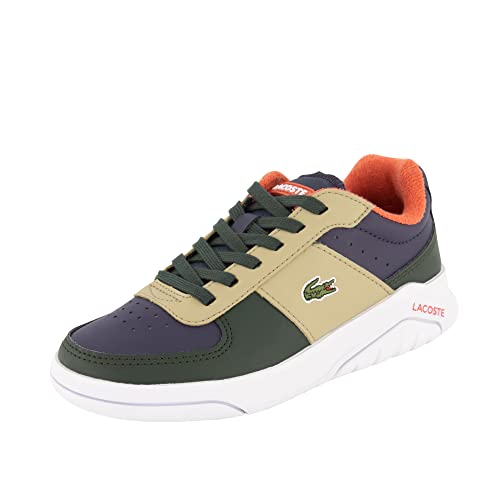 Lacoste Unisex - Kinder Low-Top Sneaker Game Advance 123 1 SUJ, Jungen,Mädchen Halbschuhe,Strassenschuhe,Marineblau/Khaki (AH9),37 EU / 4 UK von Lacoste