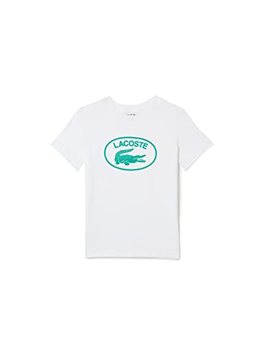 Lacoste Unisex Kinder Tj9732 T-Shirt, weiß, 8 Jahre von Lacoste