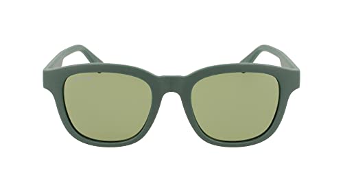 Lacoste Unisex L966S Sunglasses, 301 Matte Green, 50 von Lacoste