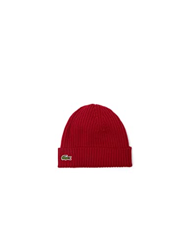 Lacoste Unisex Rb0001 Beanie-Mtze, Bordeaux, Einheitsgröße von Lacoste