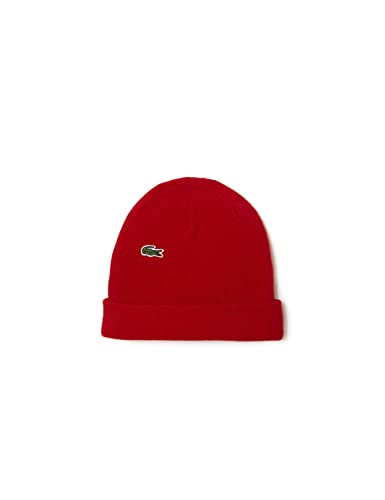 Lacoste Unisex Rb0003 Beanie-Mtze, rot, Einheitsgröße von Lacoste