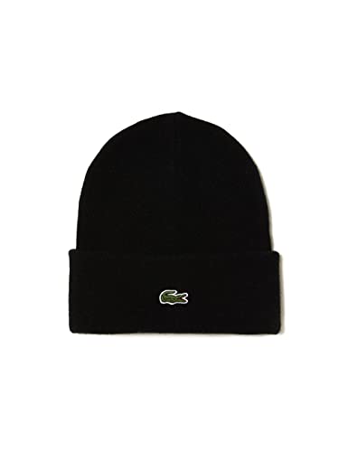Lacoste Unisex Rb9825 Beanie-Mtze, Schwarz, Einheitsgröße von Lacoste
