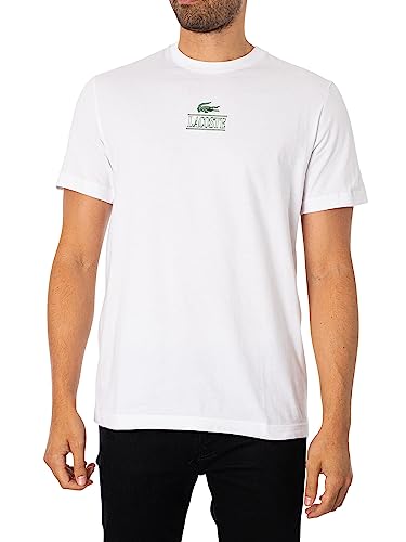 Lacoste Unisex TH1147 sportliches Langarm-T-Shirt, Blanc, XS von Lacoste