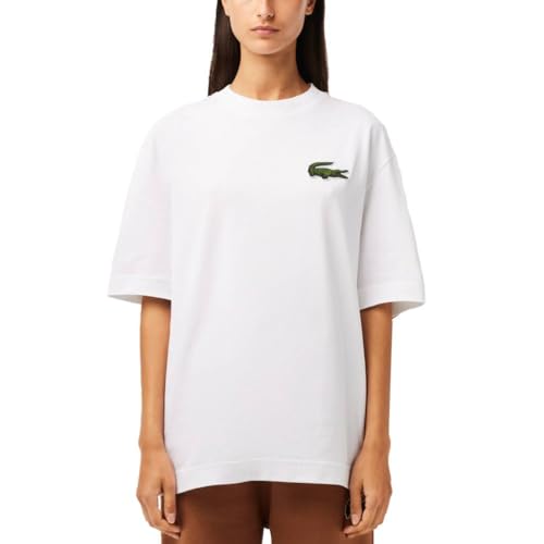 Lacoste Unisex Th0062 Turtle Neck T-Shirt, weiß, L von Lacoste
