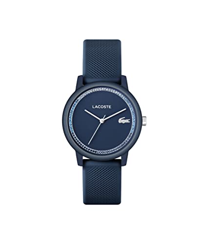 Lacoste Analog Quarzuhr für Damen Kollektion Lacoste.12.12 GO mit Blaues Silikonarmband - 2001290 von Lacoste