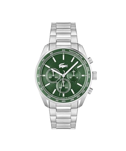 Lacoste Chronograph Quarz Uhr für Herren Kollektion Boston mit Edelstahlarmband Edelstahlarmband - 2011346 von Lacoste