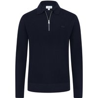 Lacoste Troyer mit Polokragen und kurzem Reißverschluss in S von Lacoste