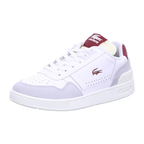 Lacoste-Women Court SNKR-46SFA0061, WHT/Burg, 39.5 EU von Lacoste