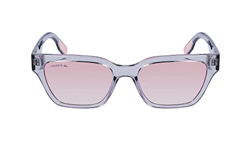 Lacoste Women's L6002S Sunglasses, Light Grey, Einheitsgröße von Lacoste