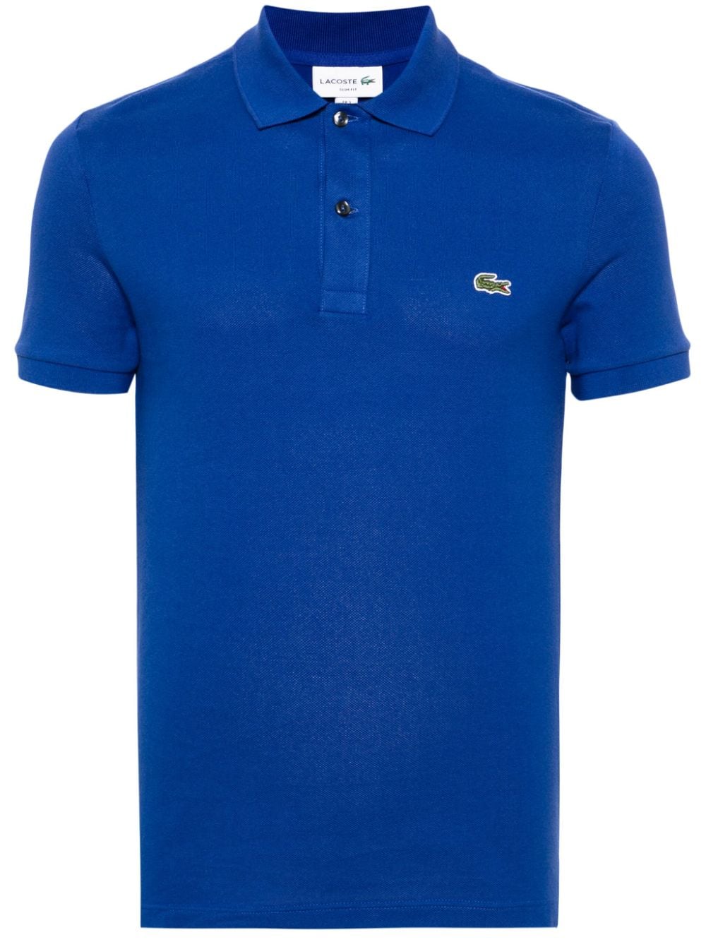 Lacoste logo-patch cotton polo shirt - Blau von Lacoste