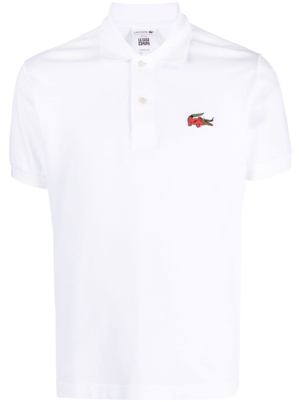 Lacoste Poloshirt mit Logo-Patch - Weiß von Lacoste