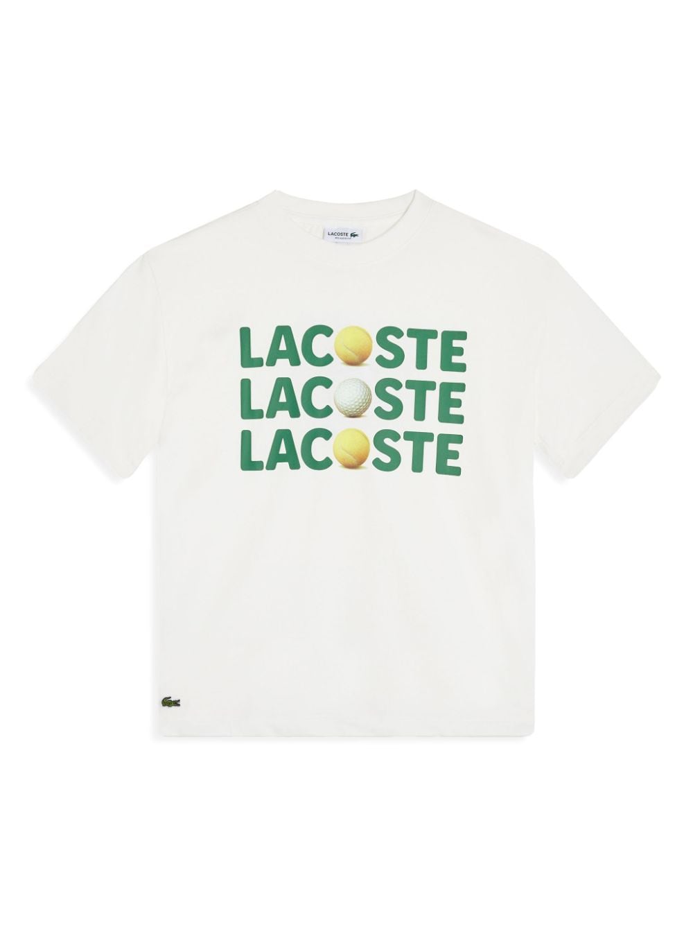 Lacoste T-Shirt mit Logo-Print - Weiß von Lacoste