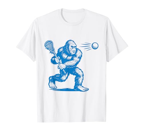 Lacrosse Bigfoot Sasquatch Retro Lax Torwart Herren Jugend Jungen T-Shirt von Lacrosse Bigfoot Sasquatch Retro Sports Tees