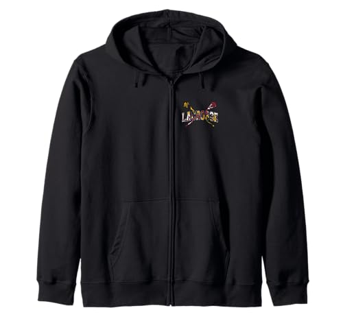 Lacrosse Helm-Schläger für Jungen, Maryland-Flagge, Geschenk Kapuzenjacke von Lacrosse Gear T-shirt Co.
