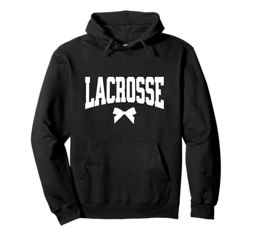 Lacrosse-Spielerin, Mädchen, Lacrosse, Mama, Bogen Pullover Hoodie Lacrosse-Spielerin, Mädchen, Lacrosse, Mama, Bogen Pullover Hoodie von Lacrosse Gift Co.