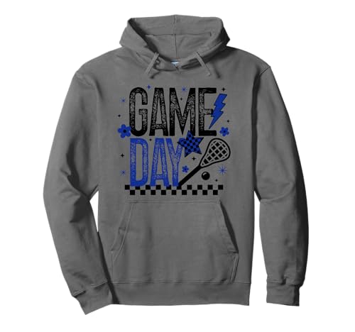 Lacrosse Game Day Retro Jungen Lacrosse Team Blau & Schwarz Geschenk Pullover Hoodie Lacrosse Game Day Retro Jungen Lacrosse Team Blau & Schwarz Geschenk Pullover Hoodie von Lacrosse T-Shirt Co.