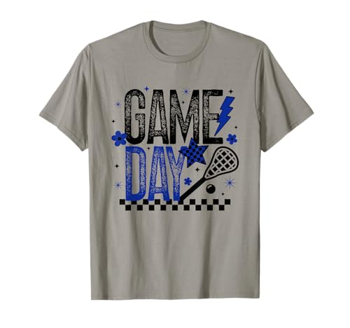Lacrosse Game Day Retro Jungen Lacrosse Team Blau & Schwarz Geschenk T-Shirt Lacrosse Game Day Retro Jungen Lacrosse Team Blau & Schwarz Geschenk T-Shirt von Lacrosse T-Shirt Co.
