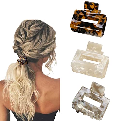 Krallenclip,3 Stück Rutschfeste Kleine Krallenclips Starker Halt Haarspangen Frauen Haarkrallenclips für Dickes Haar von LadayPoa