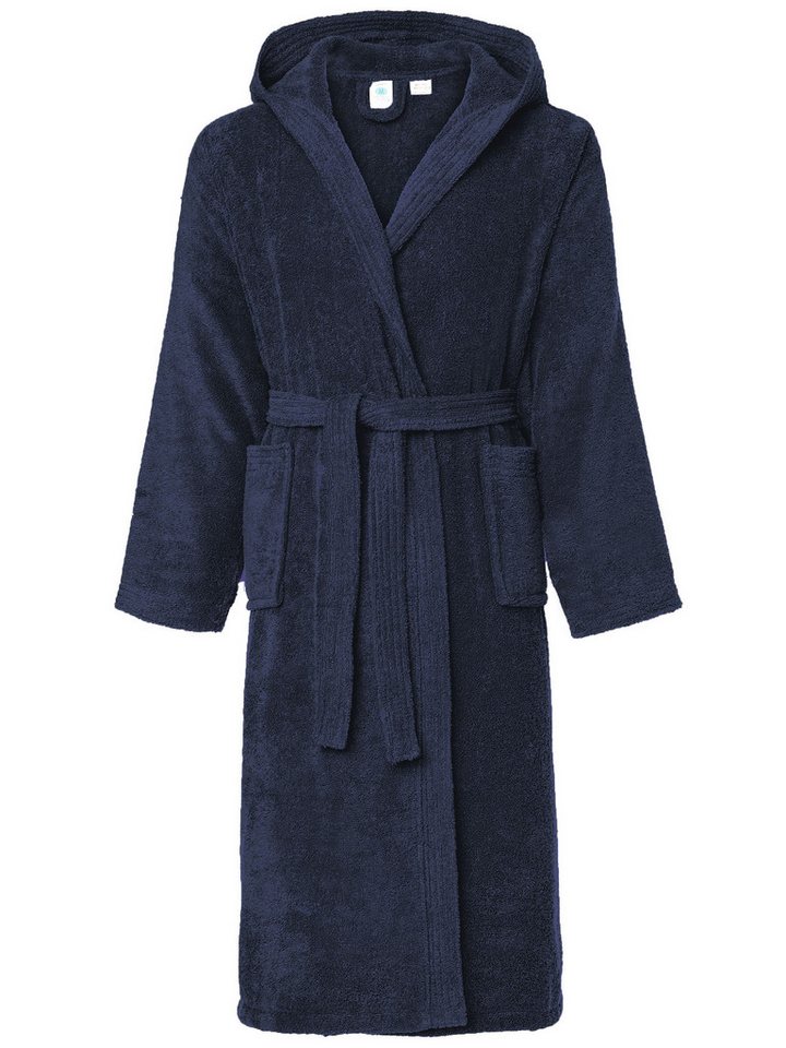 Ladeheid Bademantel Herren Frottee Bademantel aus 100% Baumwolle LA40-101, Langform, Baumwolle, Kapuze von Ladeheid