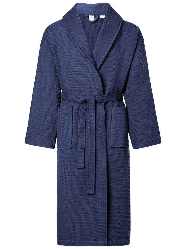 Ladeheid Bademantel Herren Bademantel - Waffelpiqué Frottee - 100% Baumwolle LA40-226, Langform, Baumwolle von Ladeheid