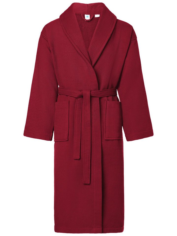 Ladeheid Bademantel Herren Bademantel - Waffelpiqué Frottee - 100% Baumwolle LA40-226, Langform, Baumwolle von Ladeheid