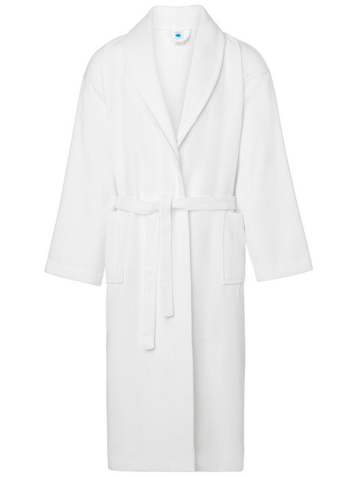Ladeheid Bademantel Herren Bademantel - Waffelpiqué Frottee - 100% Baumwolle LA40-226, Langform, Baumwolle von Ladeheid