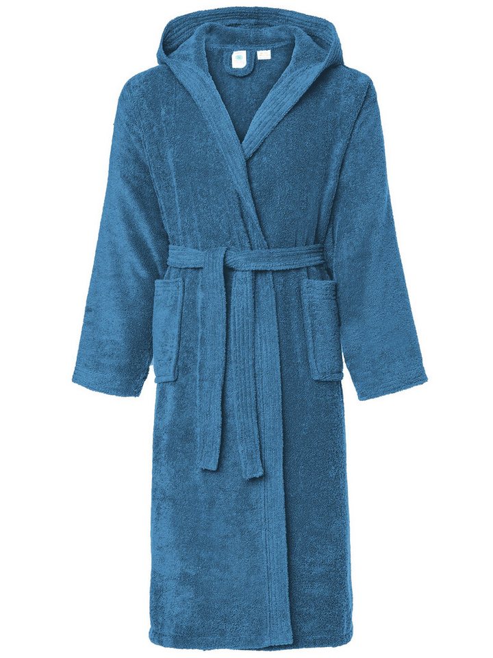 Ladeheid Bademantel Herren Frottee Bademantel aus 100% Baumwolle LA40-101, Langform, Baumwolle, Kapuze von Ladeheid