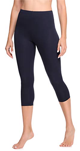 Ladeheid Damen 3/4 Leggings aus Baumwolle LA40-132 (Marinenblau, 3XL) von Ladeheid