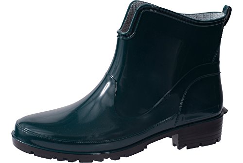 Ladeheid Gummistiefel Damen Kurz Wasserdicht Damenschuhe Elegant und Bequem LA-930 (Dunkelgrün, 37 EU) von Ladeheid