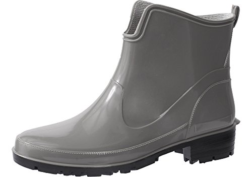 Ladeheid Gummistiefel Damen Kurz Wasserdicht Damenschuhe Elegant und Bequem LA-930 (Grau, 36 EU) von Ladeheid