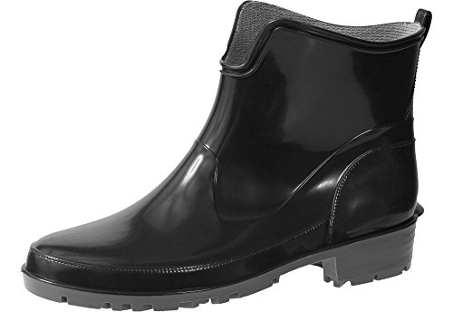 Ladeheid Gummistiefel Damen Kurz Wasserdicht Damenschuhe Elegant und Bequem LA-930 (Schwarz, 36 EU) von Ladeheid