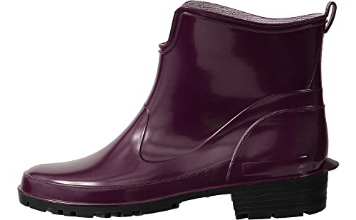 Ladeheid Gummistiefel Damen Kurz Wasserdicht Damenschuhe Elegant und Bequem LA-930 (Weinrot/Schwarz, 36 EU) von Ladeheid