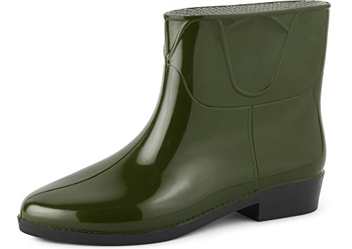 Ladeheid Damen Kurze Gummistiefel LAZT201801 (Dunkelgrün, 41 EU) von Ladeheid