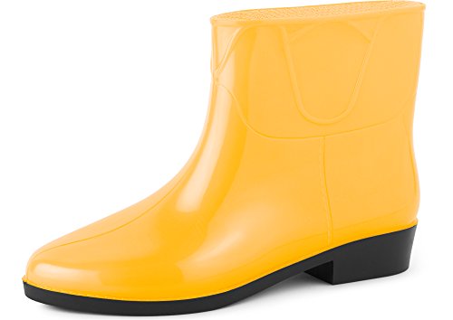 Ladeheid Damen Kurze Gummistiefel LAZT201801 (Gelb, 37 EU) von Ladeheid