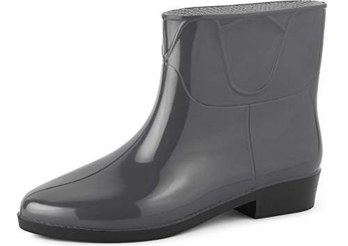 Ladeheid Damen Kurze Gummistiefel LAZT201801 (Graphite, 40 EU) von Ladeheid