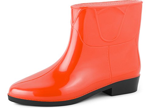 Ladeheid Damen Kurze Gummistiefel LAZT201801 (Orange, 39 EU) von Ladeheid