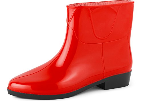 Ladeheid Damen Kurze Gummistiefel LAZT201801 (Rot, 39 EU) von Ladeheid