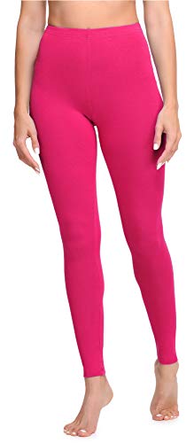 Ladeheid Damen Lange Leggings aus Baumwolle LA40-133 (Amaranth, 3XL) von Ladeheid