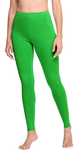 Ladeheid Damen Lange Leggings aus Baumwolle LA40-133 (Grün, L) von Ladeheid