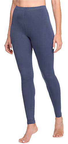 Ladeheid Leggings Damen aus Baumwolle Bequeme und Lange Leggins für Frauen für Frühling Sommer Herbst Winter Saison LA40-133 (Jeans, 3XL) von Ladeheid